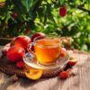 le thé vert l'oriental des Frères Dammann. Fruits de la passion, pêches de vigne, fraises des bois