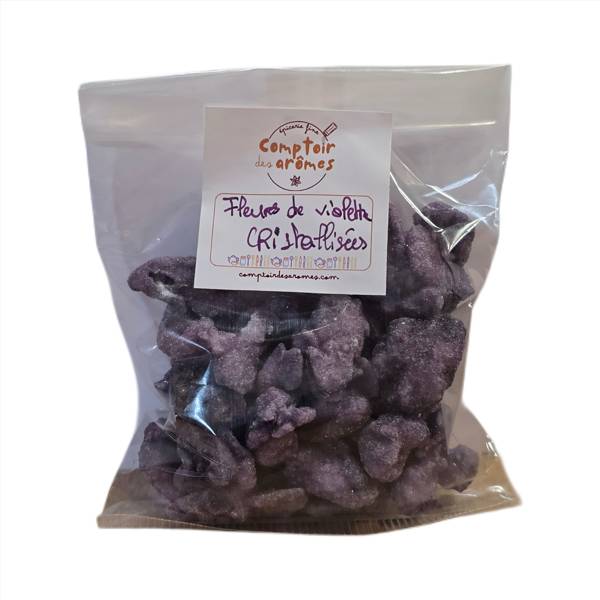 fleurs de violette cristallisées