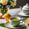 Un thé vert aux agrumes et gingembre, vif et désaltérant
