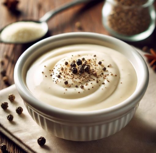 Suivez notre recette de sauce blanche au poivre blanc de Muntok