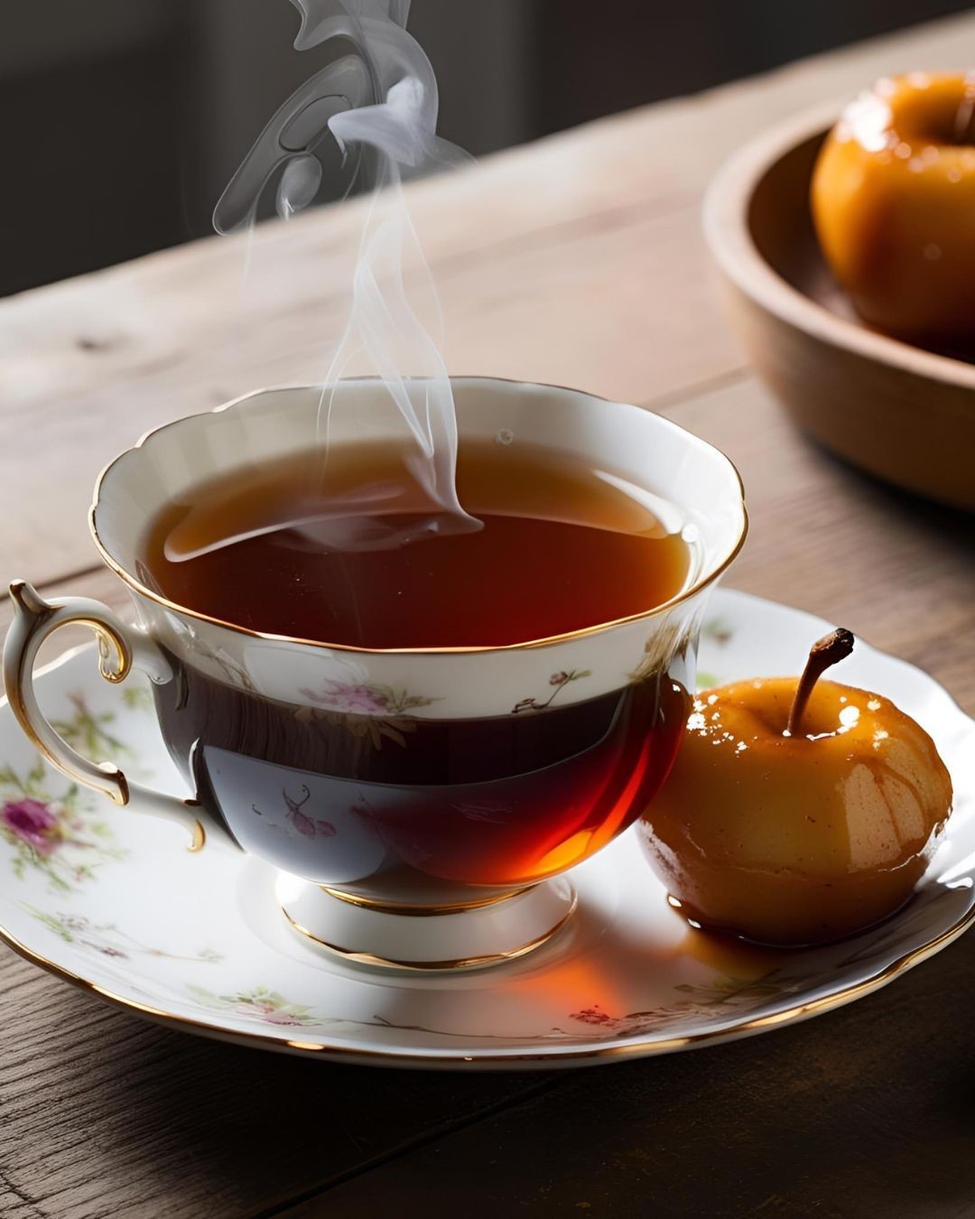 Pomme d'amour. Un thé noir au bon goût de pommes caramélisées
