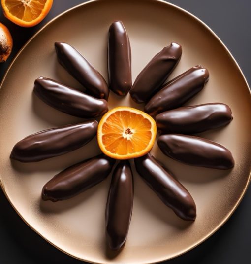 des orangettes au chocolat réaliser en un tour de main avec nos fruits confits et notre chocolat en vrac