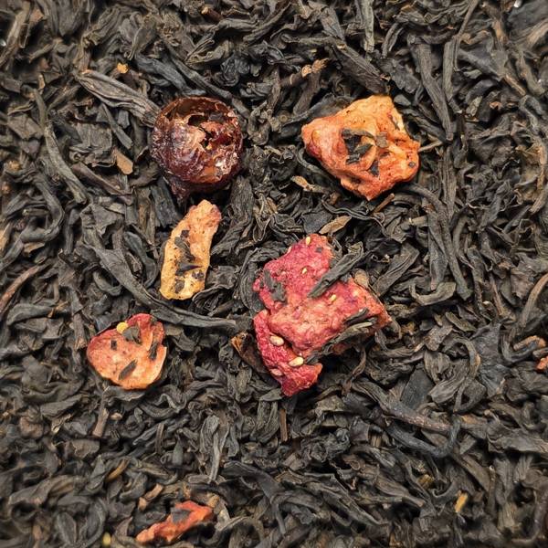 Thé noir 4 fruits rouges