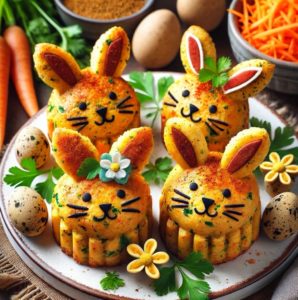 Découvrez ces mini cakes de Pâques aux épices, une recette savoureuse et originale qui mêle cumin, paprika, curry et piment d'Espelette. Parfaits pour un apéritif festif, ces bouchées gourmandes en forme de lapins ou d'œufs éveilleront vos papilles avec des saveurs relevées et équilibrées. Ajoutez une touche épicée à votre table de Pâques !